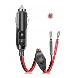 wtyk zapalniczki z włącznikiem 0,5 m. 16AWG